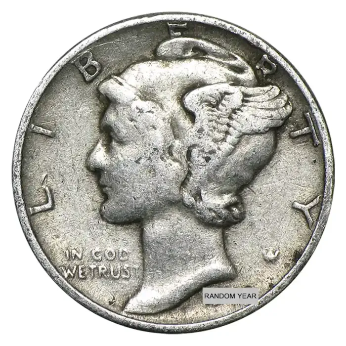 マーキュリーダイム アメリカ 銀貨 50枚セットMercury dime USA 1916-1945 90% Silver Mercury Dime Coin - Brilliant