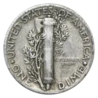 90% Silver Mercury Dime - 50-Coin Roll Avg Circ