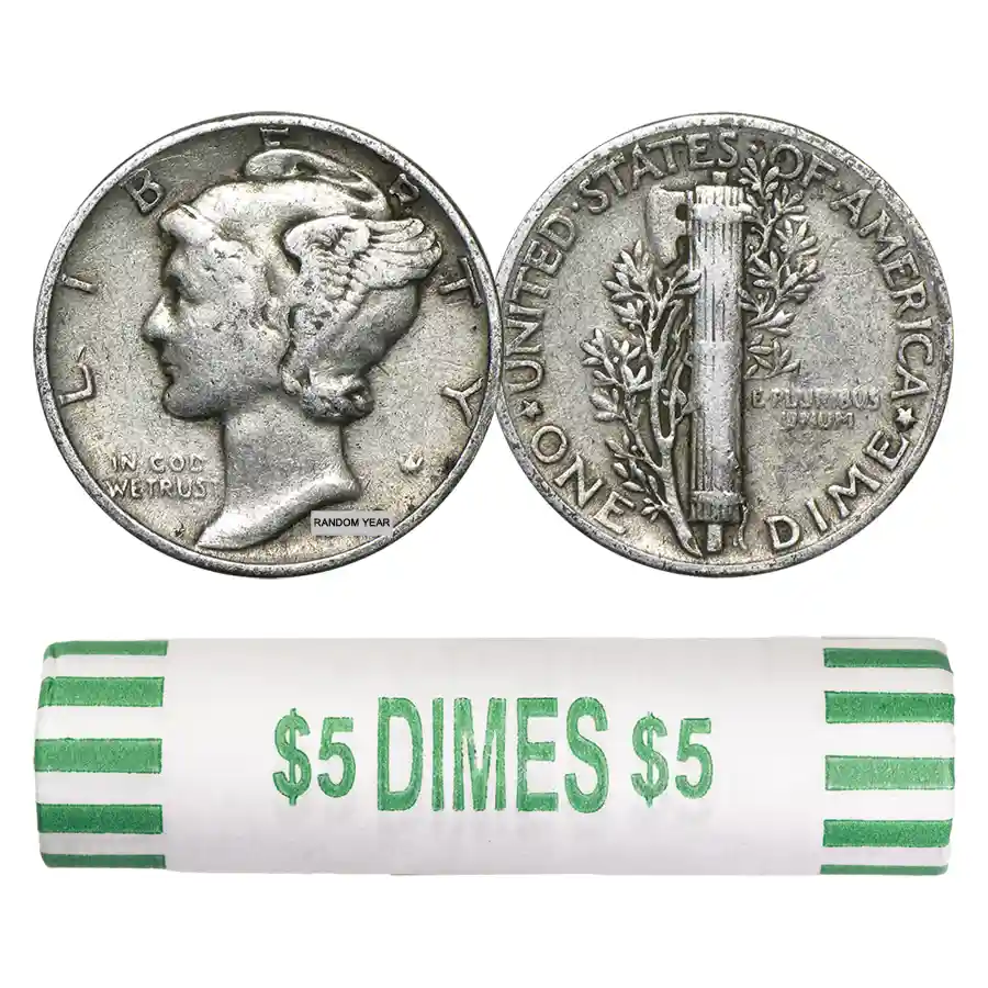 マーキュリーダイム アメリカ 銀貨 50枚セットMercury dime マーキュリーダイム アメリカ 銀貨 50枚セットMercury dime