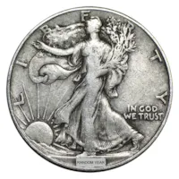 90% Silver Walking Liberty Halves - $10 20-Coin Roll Avg Circ