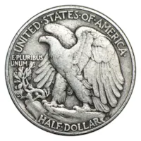 90% Silver Walking Liberty Halves - $10 20-Coin Roll Avg Circ