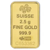 2.5 gram Gold PAMP Lady Fortuna VERISCAN™ Bar w/ Assay
