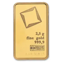 2.5 gram Gold Bar - Random Design