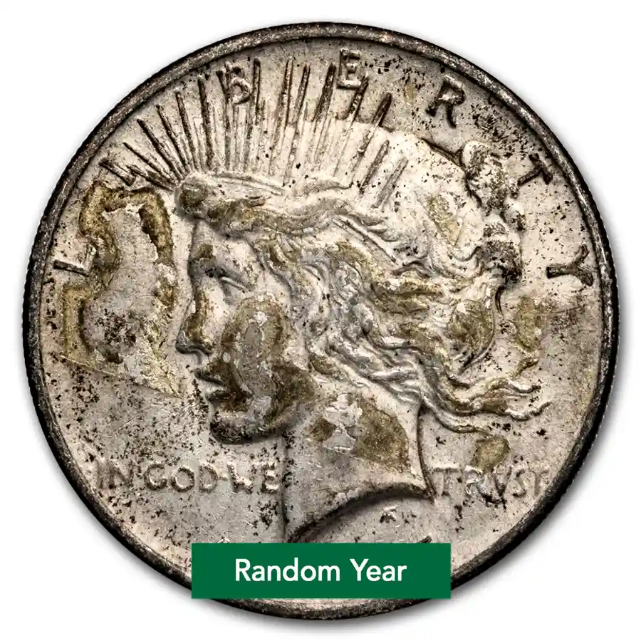Buy 1922-1935 Peace Silver Dollar Cull - Random Year | Bullion.com