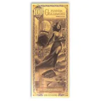 100 Florida Goldback – 24k Aurum Gold Foil Note
