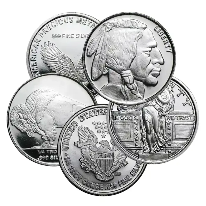Silver Round 1/4 oz Silver Round - Random Design | Bullion.com