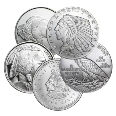 1/2 oz Silver Round - Random Design