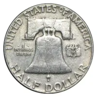 90% Silver Franklin Halves - $10 20-Coin Roll Avg Circ