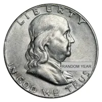 90% Silver Franklin Halves - $50 Face Value Bag Avg Circ