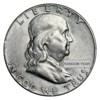 90% Silver Franklin Halves - $500 Face Value Bag Avg Circ