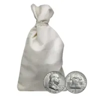 90% Silver Franklin Halves - $500 Face Value Bag Avg Circ