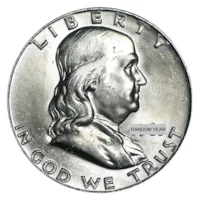 90% Silver Franklin Halves - $10 20-Coin Roll BU