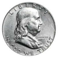 90% Silver Franklin Halves - $10 20-Coin Roll AU