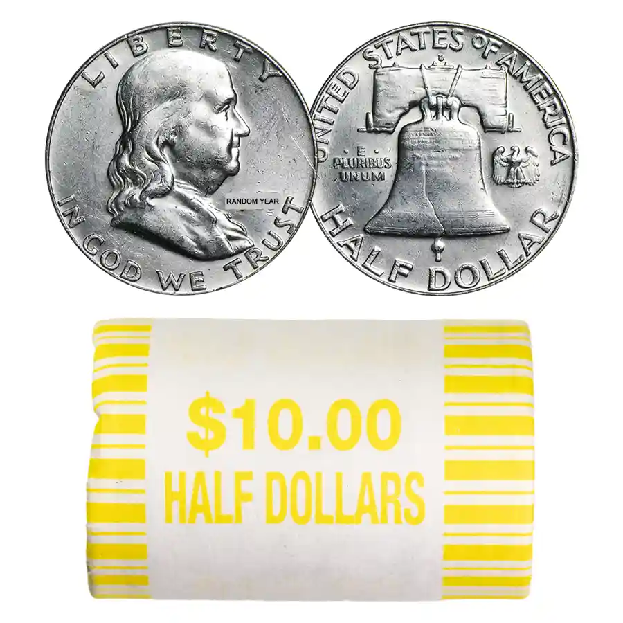 90% シルバー ウォーキング リバティが $10 の半分になる 20 コイン ロール AU 楽天市場】