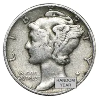 90% Silver US Coins - $5 Face Value Roll - Dimes