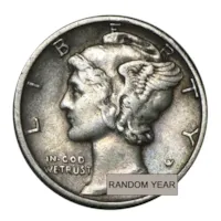 90% Silver Mercury Dime - $50 Face Value Bag Avg Circ