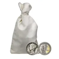 90% Silver Mercury Dime - $50 Face Value Bag Avg Circ