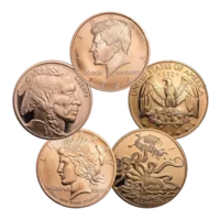 1 oz Copper Round - Random Design