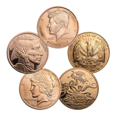 1 oz Copper Round - Random Design