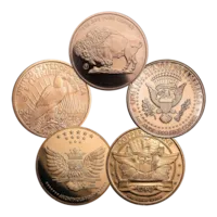 1 oz Copper Round - Random Design