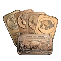 1 oz Copper Bar - Random Design