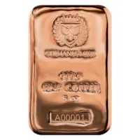 5 oz Copper Germania Mint Bar