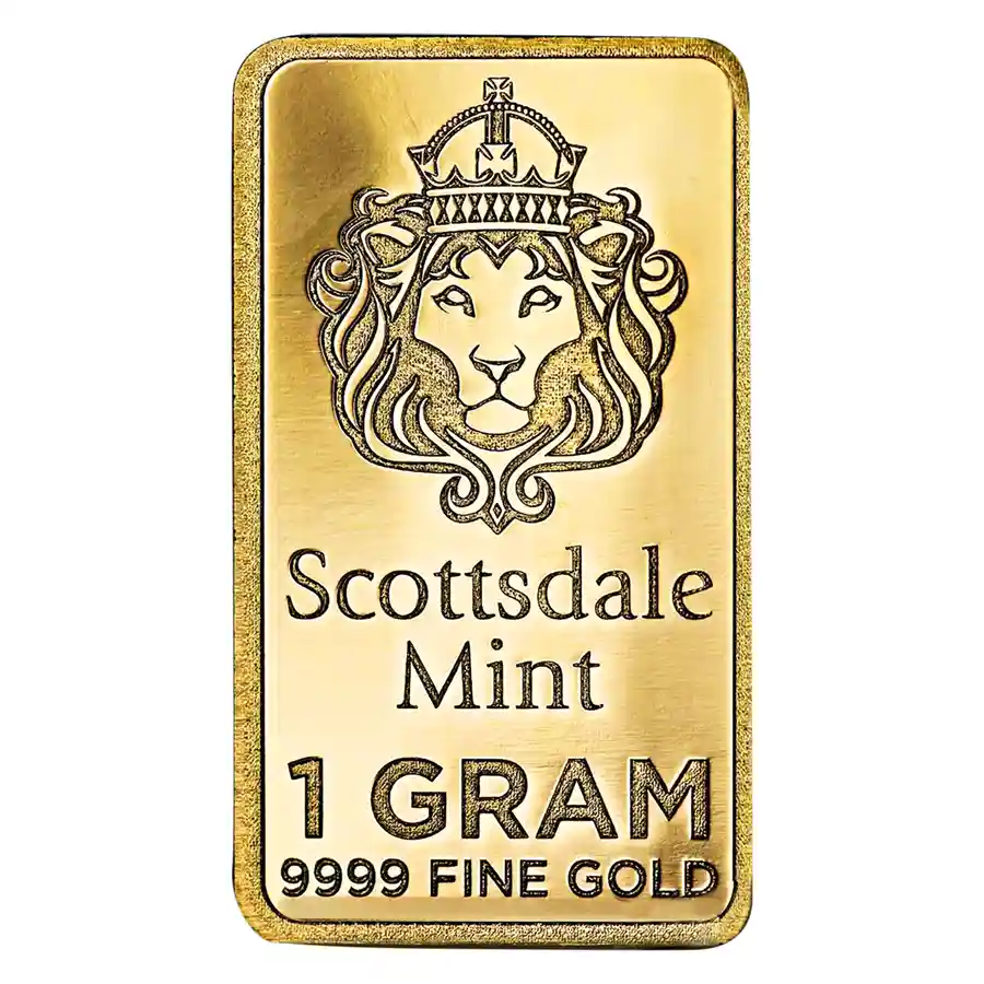 1 gram Scottsdale Mint Gold Bar - 