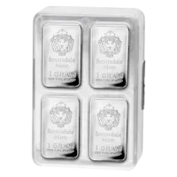 100 x 1 gram Scottsdale Mint Silver Bar - "Prepper Silver"