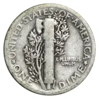 90% Silver Mercury Dime - $100 Face Value Bag Avg Circ