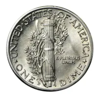 90% Silver Mercury Dime - 50-Coin Roll BU