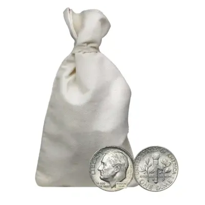 90% Silver Roosevelt Dimes - $50 Face Value Bag Avg Circ