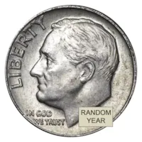 90% Silver Roosevelt Dimes - $500 Face Value Bag Avg Circ