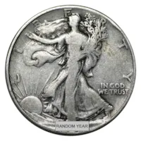 90% Silver Walking Liberty Halves - $50 Face Value Bag Avg Circ