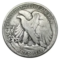 90% Silver Walking Liberty Halves - $50 Face Value Bag Avg Circ