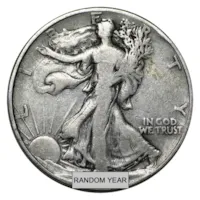 90% Silver Walking Liberty Halves - $500 Face Value Bag Avg Circ