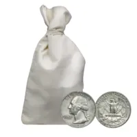 90% Silver Washington Quarters - $100 Face Value Bag Avg Circ