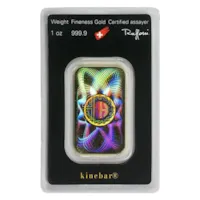 1 oz Gold Argor-Heraeus KineBar Design w/ Assay Card