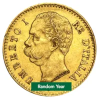 Italy Gold 20 Lire - Random Years (Avg Circ)