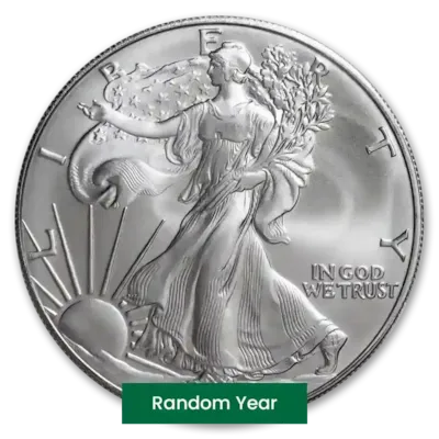 1 oz American Silver Eagle Coin BU - Random Year (App Offer)