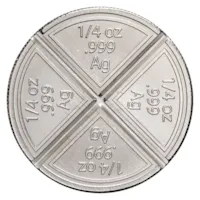 1 oz Silver Round - POP Bullion (Divisible Quarter Pieces)