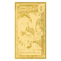 1 New Hampshire Goldback – 24k Aurum Gold Foil Note

