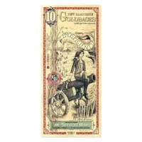 10 New Hampshire Goldback – 24k Aurum Gold Foil Note
