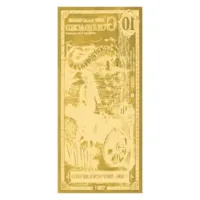 10 New Hampshire Goldback – 24k Aurum Gold Foil Note
