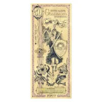 50 South Dakota Goldback – 24k Aurum Gold Foil Note
