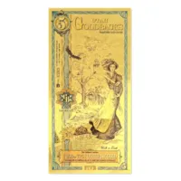 5 Utah Goldback – 24k Aurum Gold Foil Note
