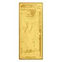 25 Utah Goldback – 24k Aurum Gold Foil Note
