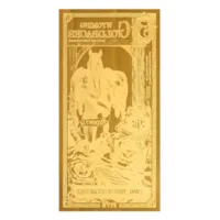 5 Wyoming Goldback – 24k Aurum Gold Foil Note
