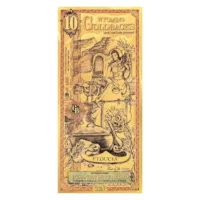 10 Wyoming Goldback – 24k Aurum Gold Foil Note
