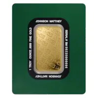 1 oz Gold Bar - Johnson Matthey w/ Assay Card