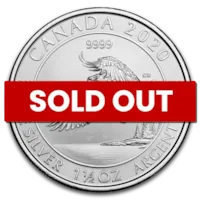 2020 Canada 1.5 oz Silver $8 Bald Eagle (BU)